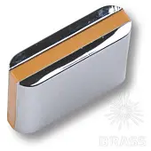 Ручки Brass Модерн 429025mp02pl18 ручка мебельная модерн, глянцевый хром с бежевой вставкой