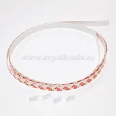 Система SlideLine M декоративный профиль гибкий slide line m, l2500, h-16 под приклеивание, белый