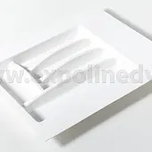 Лотки для столовых приборов лоток для столовых приборов гл. 390-498мм, шир. 300-400мм, в базу на 400мм, белый