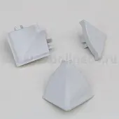 Некомплект заглушка для бортика 113 сахара/алюминий внешний угол 90° (12374571002)
