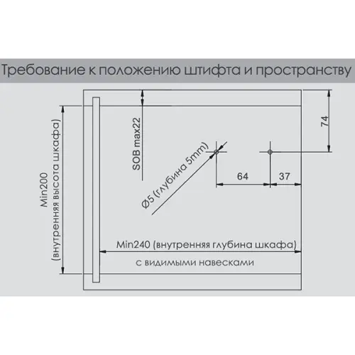 Подъемники поворотные подъемник dtc top stay sq new push (250-500мм), индекс 580-1350, белый 