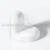 Мебельные уголки уголок крепежный, белый, металл/пластик