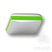 Ручки Brass Модерн 429025mp02pl13 ручка мебельная модерн, глянцевый хром с зеленой вставкой