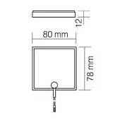 Светильники светильник ritm3 acryl 12v, 4w, 4500к, 80х78мм, белый