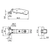 Петли мебельные Hettich Комплекты (Германия) петля hettich sensys накладная 95°, для алюминиевых рам, черный обсидиан, с доводчиком, d3 (евровинты