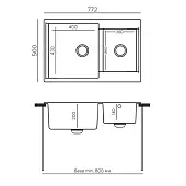 Мойки Polygran мойка кухонная polygran модель brig 772 черный