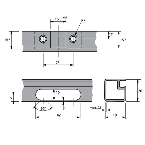 Петли мебельные Hettich (Германия) петля hettich sensys накладная 95° для алюминиевых рам, push to open