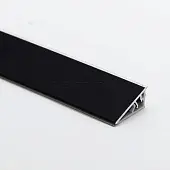 Бортики для столешниц 113, 118, TwinC, Mini plus, Generics бортик для столешницы алюминиевый premium line, чёрный матовый, 4,2м