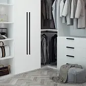 Ручки мебельные разные ручка мебельная flat 704, 2x192мм, матовый черный