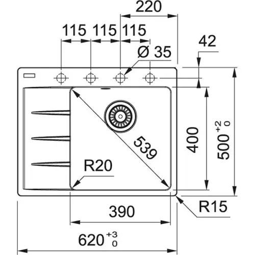 Мойки Franke Fragranite мойка кухонная franke centro модель cng 611/211-62 tl, l, оникс