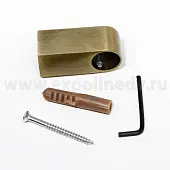 Рейлинги Бронза держатель для рейлинга "модерн", бронза