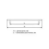 Ручки Brass Современная классика 9380 0224 alm3-alm3 ручка мебельная современная классика, 224мм, матовый графит 
