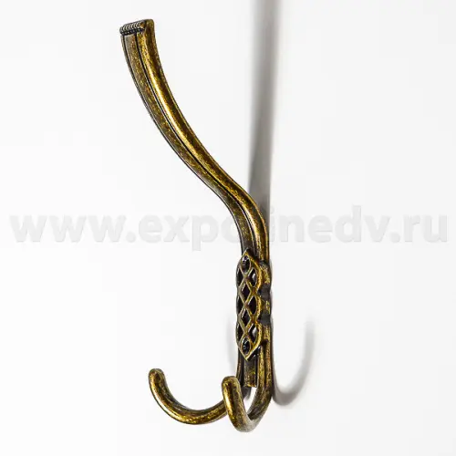 Крючки крючок 3х рожковый, античная бронза