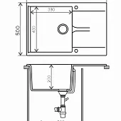 Мойки Polygran мойка кухонная polygran модель gals 760 серый