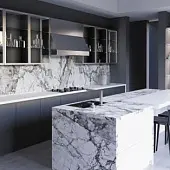 Стеновая панель ДСП SLOTEX стеновая панель brazilian marble (градиентный декор), slotex, 4200х600х10 мм