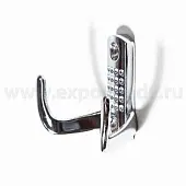Крючки для одежды крючок 2х рожковый, хром