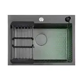 Мойки кухонные Avivacom мойка кухонная avivacom модель bd5045, нано черный декор