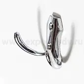 Крючки для одежды крючок alba 2х рожковый, хром