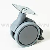 Опоры колесные опора колёсная d 60 мм, серая, с тормозом