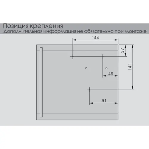 Подъемники поворотные подъемник dtc top stay sq new push (250-500мм), индекс 580-1350, серый