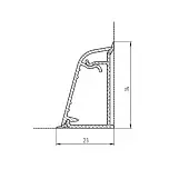 Бортики для столешниц 113, 118, TwinC, Mini plus, Generics бортик для столешницы twinc nuvolato marble, 4,2м