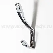 Крючки для одежды крючок alba он-155 2х рожковый, хром 
