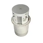 Розетки блок розеток выдвижной вертикальный, 4 euro, беспроводная зарядка, 2usb, 2usb-c, 250в, белый, 2м