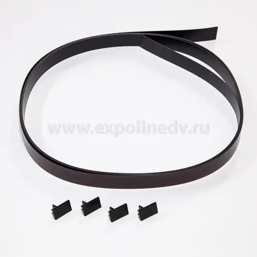 Система SlideLine M декоративный профиль гибкий slide line m, l4000, h-16 под приклеивание, черный 