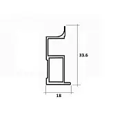 SLIM/FIT пв профиль вертикальный fit 5600мм латунь браш absolut