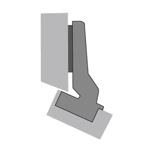 Петли мебельные Hettich Комплекты (Германия) петля hettich intermat -30° без доводчика, d1,5 (евровинты)