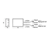 Выключатели, датчики, коннекторы выключатель сенсорный, накладной, 12v, белый