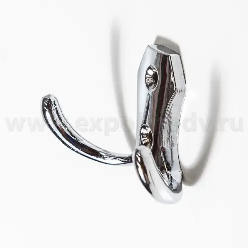 Крючки для одежды крючок alba 2х рожковый, хром
