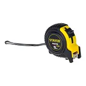 Рулетки рулетка stayer master в ударостойком обрезиненном корпусе, 5м