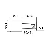 Система MODUS, черный А26 уголок соединительный 2l (ks), a26 черный