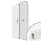 Комплекты распашных дверей Raumplus комплект профиля раумплюс s800 для 1 распашной двери (слева), ширина шкафа до 1000 мм, серебро