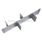 Кухонные органайзеры Hettich кухонный разделитель orgastore 820 для atira, гл. 470мм, в базу на 800мм, серый