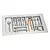 Кухонные органайзеры Hettich кухонный органайзер orgatray 440, гл. 441-520мм, шир. 701-800мм, в базу на 900мм, серый