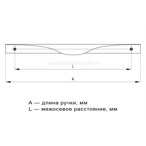 Ручки ручка мебельная mercure, 90мм, никель