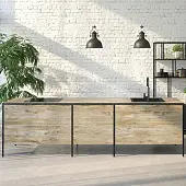 Стеновая панель ДСП SLOTEX cтеновая панель canadian oak, slotex kapso, 4200х600х10 мм