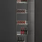 Выдвижные системы для кухонных пеналов колонна выдвижная partner range в базу 150 мм, левая
