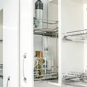Кухонные корзины, бутылочницы бутылочница chianti, в верхнюю базу 150мм, с доводчиком, левая