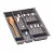 Кухонные органайзеры Hettich кухонный органайзер orgatray 590 для atira, гл. 470мм, шир. 357мм, в базу на 450мм, антрацит