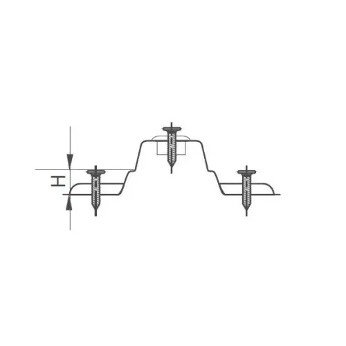 Комплектующие монтажная планка jet optima (h=0мм) c еврошурупами