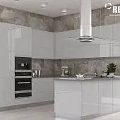Коллекция Brilliant / Inspire cemento gloss, бекинг в цвет, плита рехау brilliant 2800 х1300 х19,6 мм 