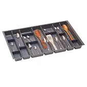 Кухонные органайзеры Hettich кухонный органайзер orgatray 590 для atira, гл. 470мм, шир. 807мм, в базу на 900мм, антрацит
