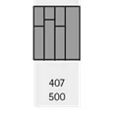 Кухонные органайзеры Hettich кухонный органайзер orgatray 590 для atira, гл. 470мм, шир. 407мм, в базу на 500мм, белый