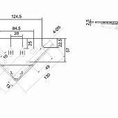 Опоры кухонные опора мебельная metalline h140 мм, черный песок
