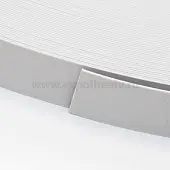 Кромка ПВХ / ABS кромка, серая шагрень origin express 0,4, 19мм