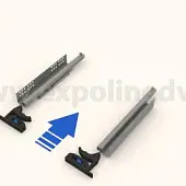 Комплекты направляющих Hettich скрытого монтажа комплект направляющих скрытого монтажа hettich quadro 25, 250мм, silent system, частичного выдвижения